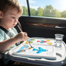 bolt bee Lovely World of Transportation Magic Drawing Doodle Book Watercolor Painting Kit Sketch Pad image 4