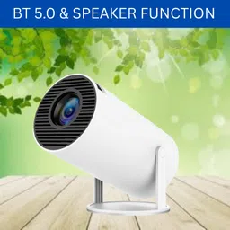 Guggu Protable Projector for Home 4K Support With Built-in Apps Netflix, YouTubeN101 (4500 lm / 1 Speaker / Wireless / Remote Controller) Portable Projector image 1