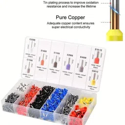 cartcraze Crimping Tool Kit with 1200PCS Wire End Ferrules & Crimper Plier wire crimping 1 Manual Crimper image 4