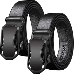 loopa Men Casual, Formal, Evening, Party Black Artificial Leather Belt-picture-15