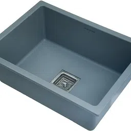 cancri Quartz Single Bowl Phantom Granite Sink for Kitchen And Pvc Waste Pipe-Flushmount/Undermount (24 x 18 x 9) Vessel Sink image 3