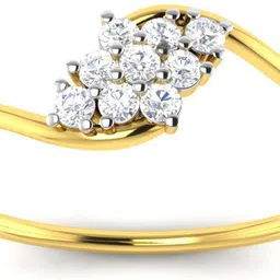 avsar Noopur 14kt Cubic Zirconia Yellow Gold ring-image-98