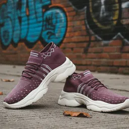 kraasa Lightweight, Comfortable, Cushioned Footbed Walking Shoes For Women-picture-12