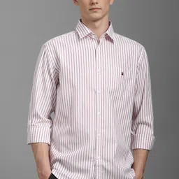 louis philippe Men Slim Fit Striped Spread Collar Casual Shirt-picture-23