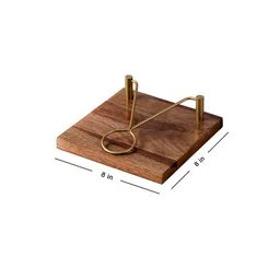 nestroots Inseparable Teak Wood Napkin Holder image 4