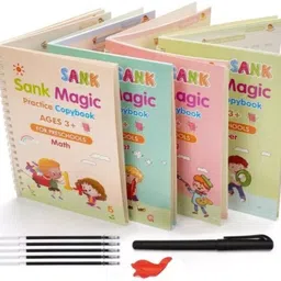snowshell Magic Reused Practice book For Kids Handwriting 4 Book Drawing Books Magic Zx184 image 2