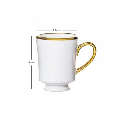 roxx Porcelain Coffee/Tea Gold Design Mug Set of 6pcs image 4