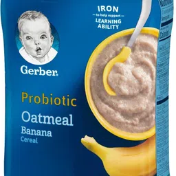 gerber Probiotic Oatmeal Banana Cereal Baby Food 227g Cereal image 3