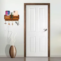 craftzo Key Holder For Wall /Mobile Holder/Phone Stand /Home Decor Items/ Wood Key Holder image 2