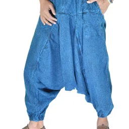 whitewhale Colorblock Cotton Men Harem Pants image 3