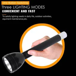 anishify 1KM LONG RANGE Rechargeable LED safety Flashlight Torch 6 hrs Torch Emergency Light image 3