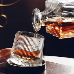 (Pack of 2) dancing Whiskey Barware Drinking Glasses for Bourbon Scotch Cocktail Glass Set Whisky Glass-image-6