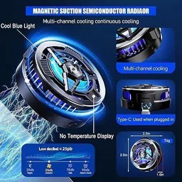 PAPLAJ ENTERPRISES NEW_Mobile Cooler For Gaming Gaming Cooler With Digital Display 1 Fan Ergonomic Cooling Pad with Adjustable Height image 3