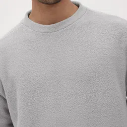 roadster Men Full Sleeve Solid Sweatshirt image 2