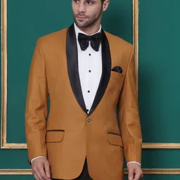 favoroski Men Solid Single Breasted Formal, Wedding Blazer-picture-10