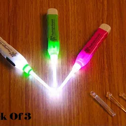 buyer choice (3Pcs) Flashlight Led Earpick Ear Cleaning Tools For Baby Adults Safety Ear Care image 1