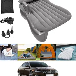 abjd Inflatable Silver Car Travel Bed/Two Pillows/Pump For Superb Skoda 2020 (Car Travel,Camping,Swimming)Multifunctional Car Inflatable Bed Mattress Car Inflatable Bed-picture-29
