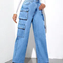 leriya fashion Women Regular Mid Rise Blue Jeans image 3