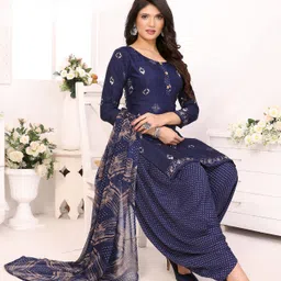 yashika Unstitched Crepe Salwar Suit Material Printed image 1