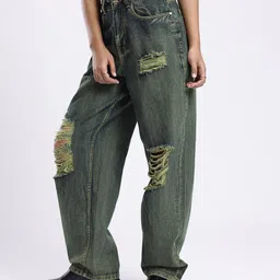 glitchez Women Regular High Rise Blue Jeans image 3