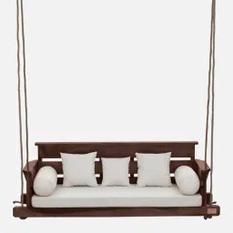 ad planet Breezy Solid Wood Swing In Rosewood Finish-picture-13