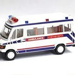 Pullback Ambulance white for Kids-image-62