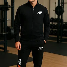 n7wear Solid Men Track Suit image 4