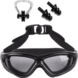 the morning play Big Frame Swim Goggle with 2Earplug 1Noseplug with UV & Anti Fog Protection 9100-picture-14