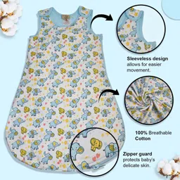 adhigams New Born Baby Elephant Stylish Cotton Sleeping Bag for Baby boy and Girl Sleeping Bag image 4