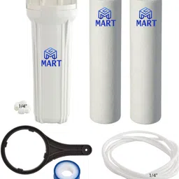 mg mart Pre-Filter Bowl with Two 10" PP Spun Filter and Spanner for All Water Purifier Solid Filter Cartridge-picture-23