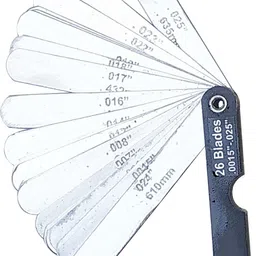 new 1pc Feeler Gauge 26pc Blade Size .0015" to .025" Marking Gauge-image-24