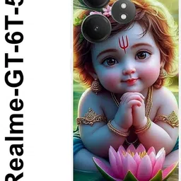 mobifly Back Cover for Realme GT 6T 5G, Baby, Krishna, Cute, Bal, Gopal, 584 image 2