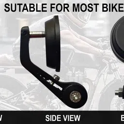 pious Manual Rear View Mirror For Bajaj Pulsar 150 image 2