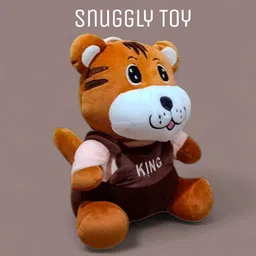 luipui Tiger Snuggly Toy – Wild Jungle Plush, Fluffy & Huggable Stuffed Toy - 38 cm image 2