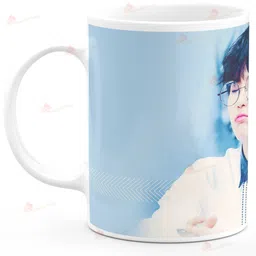 trendoprint Suga BTS Printed White Ideal And Sweet Gift And Return Gift Choice For Kids Boys And Girls Friends Brother Sister Mom Dad Bro Sis Cousins Son Daughter And Bts Lover Bts Army Bts Signature V Suga J-Hope Jungkook Jin Jimin Rm Ceramic Coffee Mug image 2