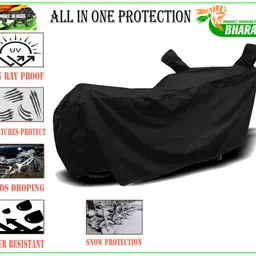duffel DUFFEL-All Two Wheeler Bike/Scooty Body Cover Used for Yamaha MT-15 Heat Protectio/Water Resistance/UV-Rays/Birds Dropping/Scratchproof/Dust Proof/Waterproof All Variants [Black] image 3