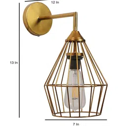 eliante by jainsons lights Risette Gold Iron Wall Scone image 5