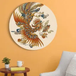 Round Brown Lucky Loong Canvas Art Print By The Artment-image-66