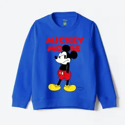 YK Disney Boys Mickey Mouse Printed Pure Cotton Pullover-image-56