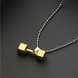 Priyaasi Men Silver-Plated Pendant Chain-image-4