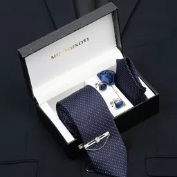 MUTAQINOTI Men Formal Silk Accessory Gift Set-picture-21