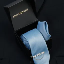 MUTAQINOTI Men Silk Formal Necktie Accessory Gift Set-picture-22