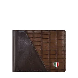 GIOVANNY Men Textured Leather Two Fold Wallet image 5