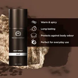 THE MAN COMPANY Set of Oud Long Lasting Eau De Parfum - 100 ml & Body Spray - 150 ml image 3