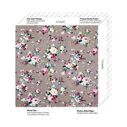 PELUCHE Men Printed Cotton Open Bow Tie & Pocket Square image 2