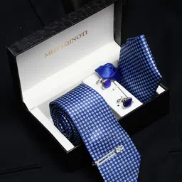 MUTAQINOTI Men Silk Blend Necktie Accessory Gift Set-picture-32