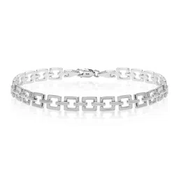 LeCalla Men Sterling Silver Plated Link Bracelet image 2