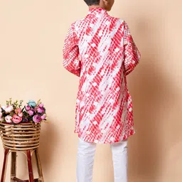 BAESD Boys Geometric Embroidered Straight Sequinned Kurta with Pyjamas image 3