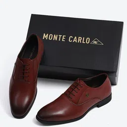 Monte Carlo Men Leather Formal Oxfords image 3