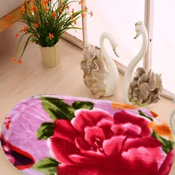 Supreme Home Collective Brown & Red 5 Pcs Printed Anti-Skid Doormats image 2